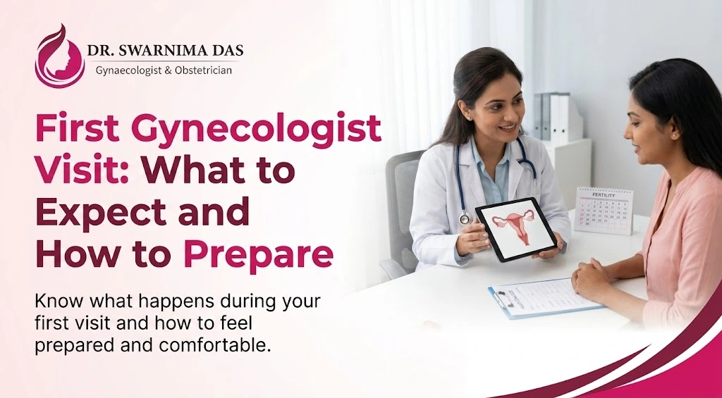Woman preparing for her first gynecologist visit in Bhubaneswar